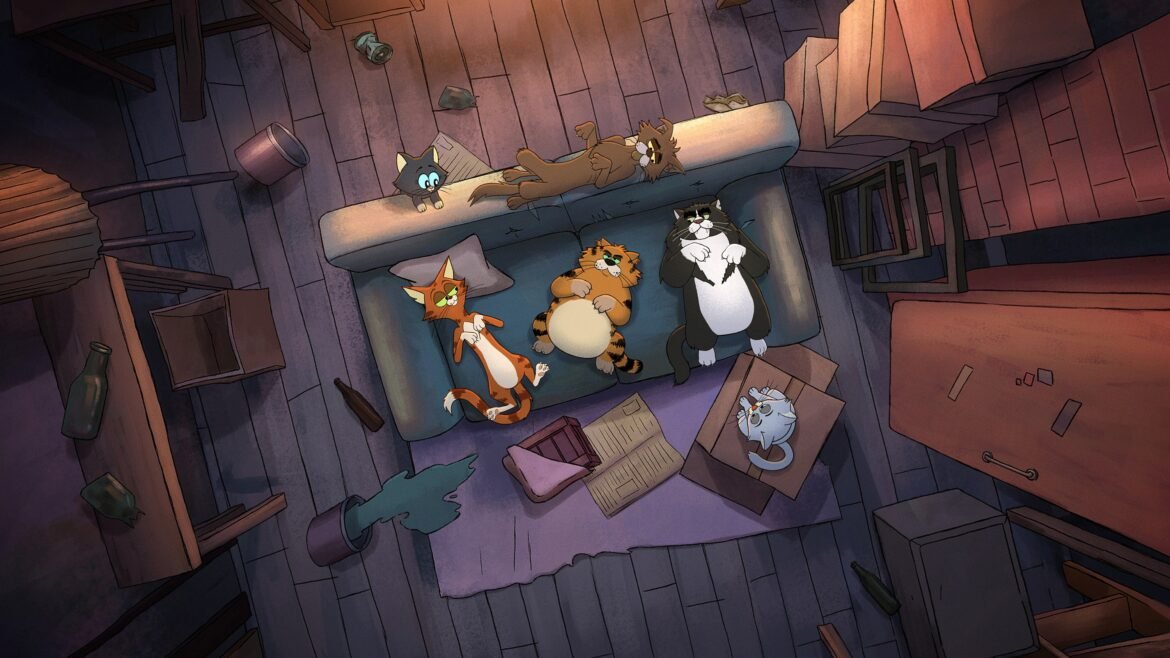 Ricky Gervais em sua série animada da Netflix “Alley Cats”