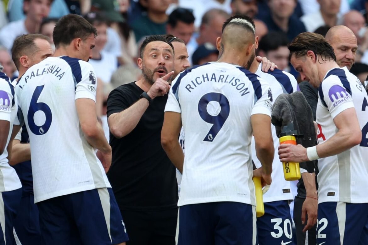 Johan Lange pode construir o elenco dos 25 jogadores do Tottenham dos sonhos de Roberto De Zerbi com apenas três transferências
