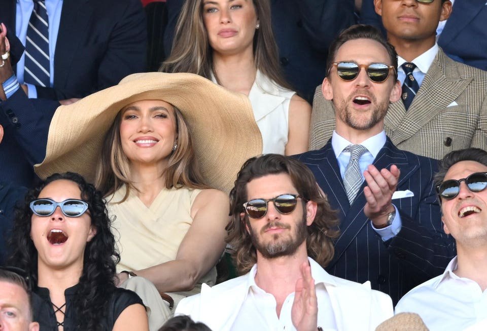 Celebridades participam do fim de semana das finais de Wimbledon 2026
