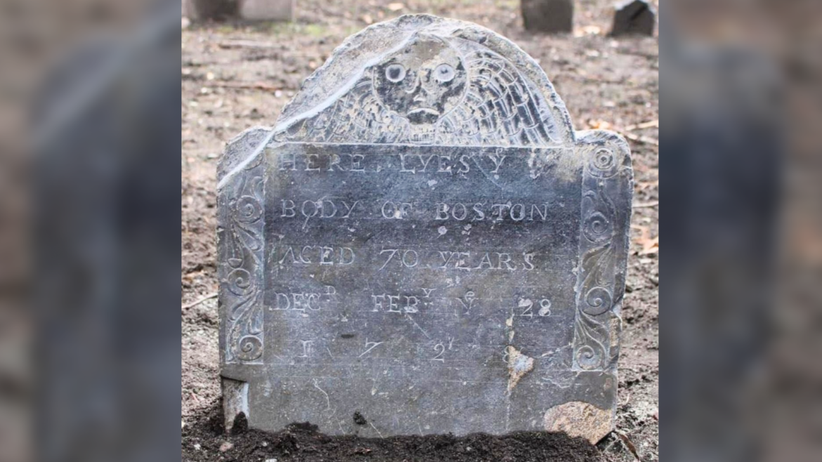 ‘Uma das lápides mais antigas de um negro livre na América’ descoberta em Boston