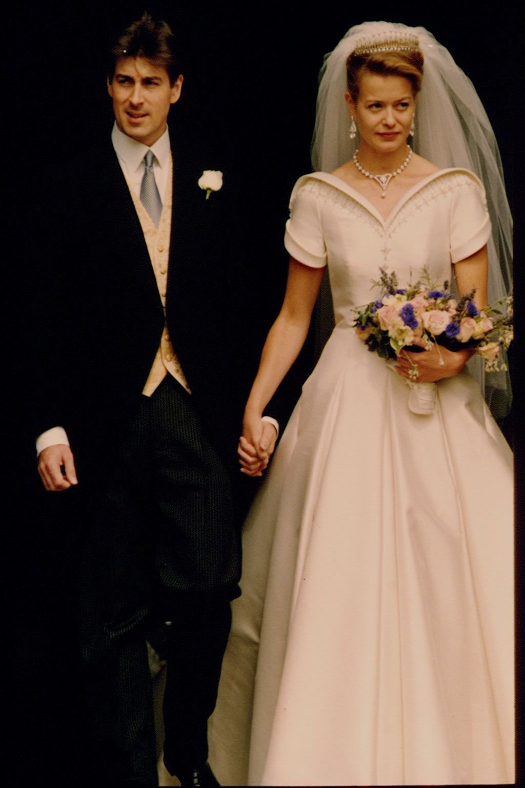 Lady Marina Windsor fez de sua tiara o ponto focal de seu look de casamento