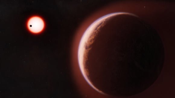 Atmosfera potencial descoberta no exoplaneta habitável LHS 1140b