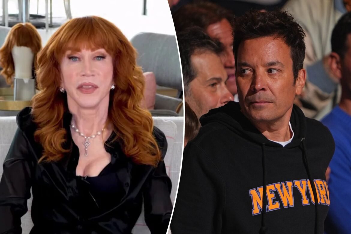 Kathy Griffin diz que foi banida do “Tonight Show” de Jimmy Fallon.